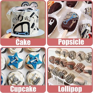 <b>Mini</b> Construction Tools Fondant Silicone Molds Hand Tool <b>Chocolate</b> Molds for Cake Decor Candy Cupcake Topper Polymer Clay - Product Image 4