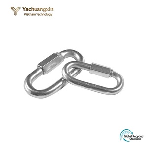 Stainless Steel Screw Lock Carabiner Connector Round Shape Industrial Hardware - Product Image 3