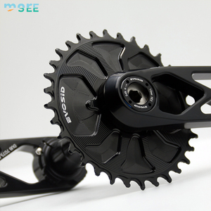 Plateau de pédalier SeeMore 36/38T 3-boulons 3mm Offset pour vélo de route GXP <span class=keywords><strong>SRAM</strong></span>, Narrow Wide, fixation directe, fermé - Product Image 1