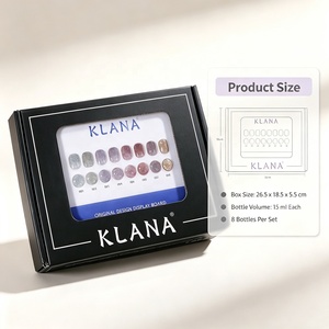 KLANA Luxury Fine Shimmer Crushed Diamond <b>Gel</b> Polish <b>Set</b> 15ML/Bottle Soak Off Eco UV <b>Gel</b> Long Lasting Shine Salon Quality - Product Image 5