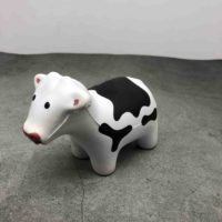 Jouets sensoriels anti-stress en forme de vache avec logo personnalisé, en mousse PU, pour soulager l'anxiété, cadeaux de fête unisexes