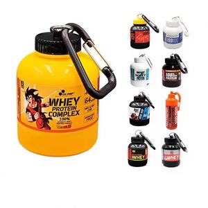 Portable Eco-friendly Food Grade 60g/200ml <b>Backpack</b> Keychain Protein Powder Container <b>Mini</b> Plastic Drinkware Direct Drinking for - Product Image 1
