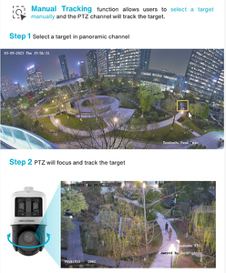 Caméra IP PTZ Hikvision TandemVu <span class=keywords><strong>ColorVu</strong></span> <span class=keywords><strong>Acusense</strong></span> DarkFighter 6MP+4MP 25X POE+ à apprentissage profond pour la détection humaine et des véhicules DS-2SE4C425MWG-E/26 - Product Image 4