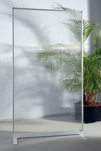 Divisores <span class=keywords><strong>de</strong></span> Espacios <span class=keywords><strong>de</strong></span> Acrílico Transparente Esmerilado, Biombos <span class=keywords><strong>de</strong></span> <span class=keywords><strong>Aluminio</strong></span> <span class=keywords><strong>para</strong></span> Oficina/Restaurante/Gimnasio - Product Image 4