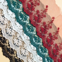 Vente chaude de luxe multicolore coton brodé dentelle ruban pour couture artisanat mariage robe de mariée embellissement