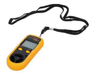 เครื่องวัดความเร็วลมดิจิตอลขนาดเล็กพร้อมจอแสดงผลไฟหลังจอ LCD การวัดอุณหภูมิ 0.1 ม./วินาที ความละเอียด 0~45 องศาเซลเซียส รุ่น AR816+ - Product Image 2