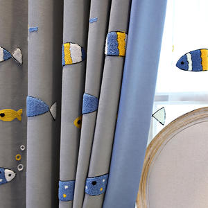 <span class=keywords><strong>Tende</strong></span> semplici di lino di cotone nordico <span class=keywords><strong>per</strong></span> camere da letto <span class=keywords><strong>per</strong></span> bambini con finestra piatta <span class=keywords><strong>per</strong></span> ragazzi stanze delle ragazze con ricami di cartoni animati oscuranti - Product Image 4