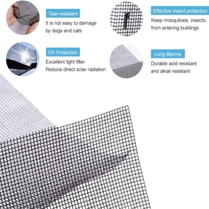 Moustiquaire en fibre <span class=keywords><strong>de</strong></span> verre facile à découper, réglable, en rouleau, pour fenêtres et portes <span class=keywords><strong>de</strong></span> <span class=keywords><strong>maison</strong></span>, DIY - Product Image 4