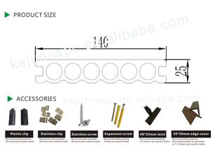 Panneau mural extérieur moderne en WPC, clipsable, étanche, antidérapant, haute brillance, forme carrée, pour extérieur, sous-sol, jardin, parc, hôpital - Product Image 2
