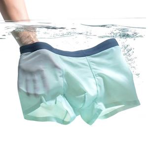ชุดชั้นในบ็อกเซอร์สำหรับผู้ชายผ้าซาตินน้ำแข็งเซ็กซี่แบบบางแห้งเร็วทำจากผ้าซาติน - Product Image 4