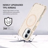 Nouveau Design coque de téléphone personnalisé paillettes clair antichoc coque de téléphone magnétique pour iPhone 15 Pro Max couverture iPhone 16 Pro Max étui