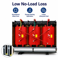 Transformateur sec en alliage amorphe SCBH15 personnalisé 630kVA 1000kVA 10kV 11kV OEM ODM CE IEC 60076 Fournisseur de projets Commande en gros