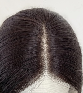 Kosher <b>Wig</b> Highest Quality Natural Human Virgin Hair Jewish Style Lace Top Base <b>Wig</b> for White Women - Product Image 5