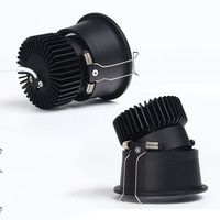 Projecteur LED moderne à usage domestique encastré avec cadre étroit Corps en aluminium anti-éblouissement profond SAA RCM IC-4 CE