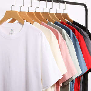 T-shirt unisexe de qualité supérieure en coton 100% avec logo personnalisé, jersey basique pour hommes, tissu tricoté en vrac uni avec impression numérique - Product Image 2