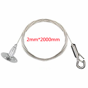 CODIRATO 4 pièces <span class=keywords><strong>Fil</strong></span> de <span class=keywords><strong>Suspension</strong></span> pour Photo, <span class=keywords><strong>Fil</strong></span> a Suspendre pour Image, Boucle de câble en Acier Inoxydable - Product Image 6