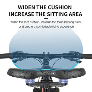 Asiento <span class=keywords><strong>de</strong></span> <span class=keywords><strong>Bicicleta</strong></span> WEST BIKING Extra Grande y Cómodo, Asiento <span class=keywords><strong>de</strong></span> Repuesto Ancho y Acolchado para Ciclismo y <span class=keywords><strong>Bicicleta</strong></span> <span class=keywords><strong>de</strong></span> Spinning - Product Image 6