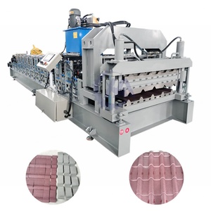 Automatic Glazed Roof <b>Sheet</b> Forming Machine with PLC Gearbox & Engine - Product Image 2