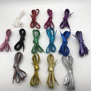 Lacets/lacets plats personnalisés, couleur de noël colorée, paillettes métalliques, fabrication de lacets/lacets de chaussures - Product Image 5