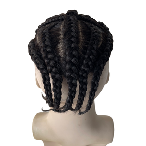 Extensiones de <span class=keywords><strong>Cabello</strong></span> Humano Virgen de Malasia, <span class=keywords><strong>Trenzas</strong></span> Cruzadas # Tupé de Seda Negro 1B de 8x10 <span class=keywords><strong>para</strong></span> <span class=keywords><strong>Hombres</strong></span> Asiáticos - Product Image 3