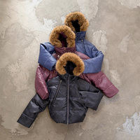Veste matelassée en fausse fourrure avec fermeture éclair et logo personnalisé, veste bomber à capuche en fausse fourrure de qualité supérieure, chaude pour l'hiver