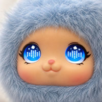 Jouet en peluche intelligent AI avec yeux lumineux et fonction vocale 4G ESIM, rembourrage en coton PP, 7,5 cm, unisexe, pour enfants de 5 à 7 ans, cadeau