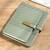 Libretas Personalizadas al por Mayor con Logotipo Impreso, de Cuero/Tela PU, con Cierre Magnético Metálico, A5 B5, 100 Hojas, Libretas de Oficina para Empresas