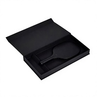 YZ Wholesale Custom Logo Luxury Black Magnetic Cardboard Bronzing Recyclable Book-Shaped Pickleball Table Tennis Paddle