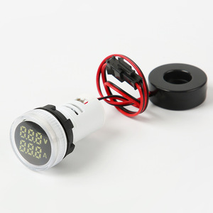 AC50-500V 0-100a Điện Áp Kỹ thuật số và Đồng hồ đo hiện tại chỉ số ánh sáng <span class=keywords><strong>22mm</strong></span> dẫn kỹ thuật số hiển thị kép điện áp và Đồng hồ đo hiện tại - Product Image 2