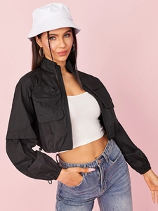 High Quality <strong>Lightweight</strong> <strong>Ladies</strong> Windbreaker Clothing Sports <strong>Jacket</strong> Custom Cropped Womens <strong>Jacket</strong> - Product Image 4