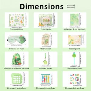 Set de Regalo de Papelería Promocional: Taza, Manta, Cuaderno, Juguete Educativo de Dinosaurios, Tarjetas de Acero, Colores Personalizados, Seda - Product Image 2