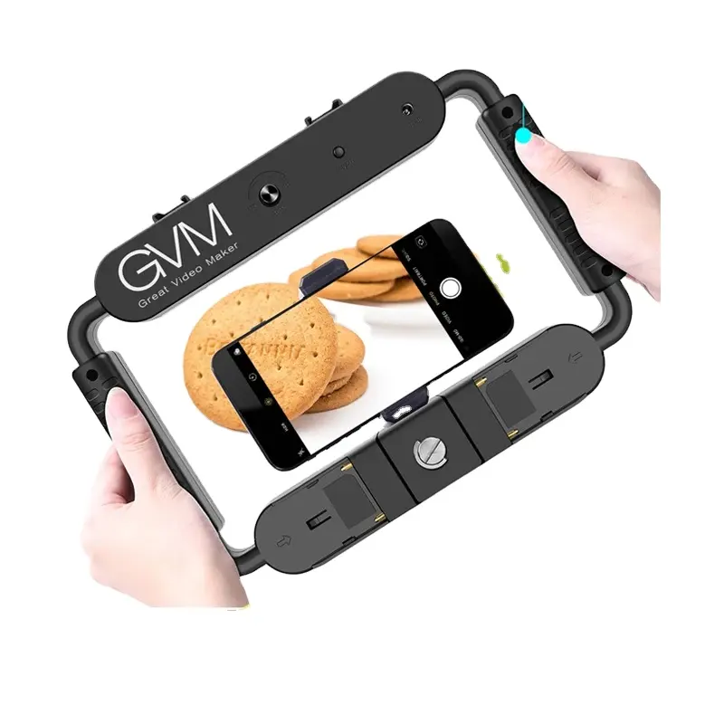 GVM 5600K LED Smartphone Kit d'éclairage vidéo mobile Stabilisateur de tête Trépied Création de contenu Enregistrement Streaming en direct YouTube TikTok