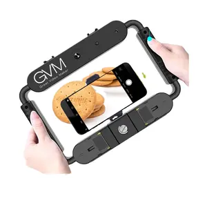 GVM 5600K LED Smartphone Kit d'éclairage vidéo mobile Stabilisateur de tête Trépied Création de contenu Enregistrement Streaming en direct YouTube TikTok