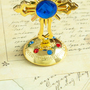 HT ไม้กางเขนคริสเตียนชุบทองพร้อมอัญมณีตั้งโต๊ะรถของขวัญในศาสนาของขวัญพิธีกรรมออร์โธดอกซ์ - Product Image 6