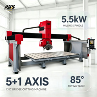 Machine de découpe de dalles en marbre et granit CNC Rainbow Bridge 5+1 axes
