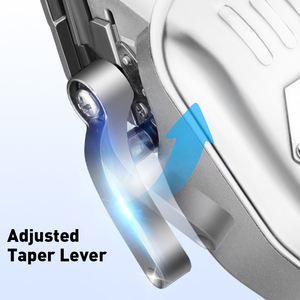 Tondeuse à cheveux électrique sans fil professionnelle Lanumi BES-518 pour hommes, or/argent, métal, rechargeable par USB, 10W, écran LCD, hôtel - Product Image 6