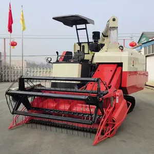 TDER hot sale Rice combine rubber crawler harvester machine with CE certification