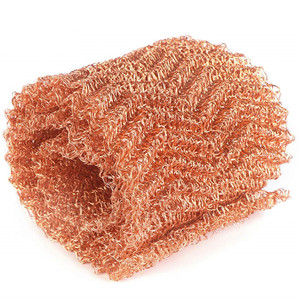 Red de cobre Alambre tejido de punto de cobre Rollo de malla para roedores, Protector de plantas de control de caracol - Product Image 5