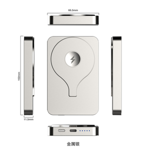Customized logo Mag 10000mah batteria portatile sottile Mini caricatore veloce 15W Mini Wireless Power Bank magnetico - Product Image 3