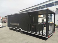 Remorque mobile de camion de nourriture pour barbecue entièrement équipée avec porche pour fumeur nouveau design 2023