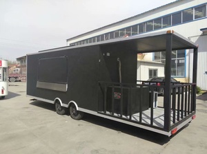 2023 New Design Outdoor Custom Fully Equipped <strong>BBQ</strong> Mobile Food Truck <strong>Trailer</strong> Food <strong>Trailer</strong> with Porch for <strong>Smoker</strong> - Product Image 6