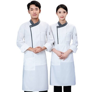 Uniforme de Chef Premium Unisex de Manga Larga, Estilo Otoño Invierno, Ajustable, para Cocina, <span class=keywords><strong>Restaurante</strong></span>, Comedor, Bar de Hot Pot - Product Image 5