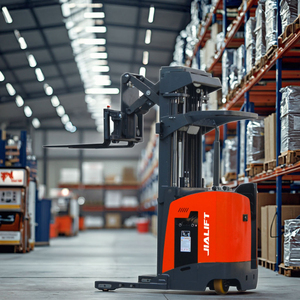 รถยกไฟฟ้าแบบ Reach Truck ขนาด 1.8 ตัน ความสูงยก 23.62 ฟุต สำหรับใช้งานในคลังสินค้า แบบ Single Scissor Reach Forklift - Product Image 3