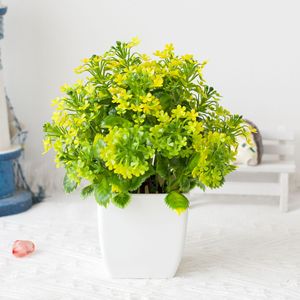 Offre Spéciale : Mini Bonsaï Artificiel en Herbe Colorée, Plante en Pot à 19 Grilles pour Décoration Intérieure et Extérieure - Product Image 6