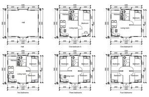 Casa Modular Prefabricada Contenedor, Tiny Homes Lista para Enviar, <span class=keywords><strong>Muebles</strong></span> Modernos para Sala de Estar con Baño y Cocina - Product Image 5