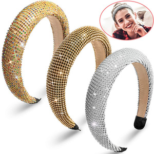 Hua Liyu – bandeau en éponge avec strass pour femmes, accessoires de coiffure élégants pour le quotidien, avec traitement diamanté Sh74145 - Product Image 3