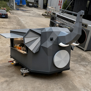 Quiosco de Café Modular Personalizado con Diseño de Elefante, Mini Casa para Cafetería Ambulante y Puesto de Feria - Product Image 2