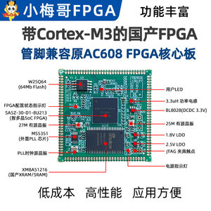 Placa base FPGA doméstica Zhidojing – Compatible con MeiGee AC608, 30K LEs, CPU Cortex-M3 integrada M664 - Product Image 3