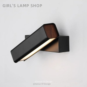 <b>Wall</b> Lamp Wood Led Rotatable Minimalist Bedroom Hallway <b>Bedside</b> <b>Light</b> 220V Switch Control - Product Image 1