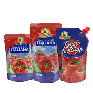 Prezzo di fabbrica <span class=keywords><strong>Ketchup</strong></span> di pomodoro fresco in bustina facile da aprire 250g stampa personalizzata salsa di pomodoro in scatola spezzata fredda salsa <span class=keywords><strong>Ketchup</strong></span> - Product Image 4